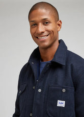 Męska Kurtka Wełniana Lee Wool Jacket Sky Captain 112342487